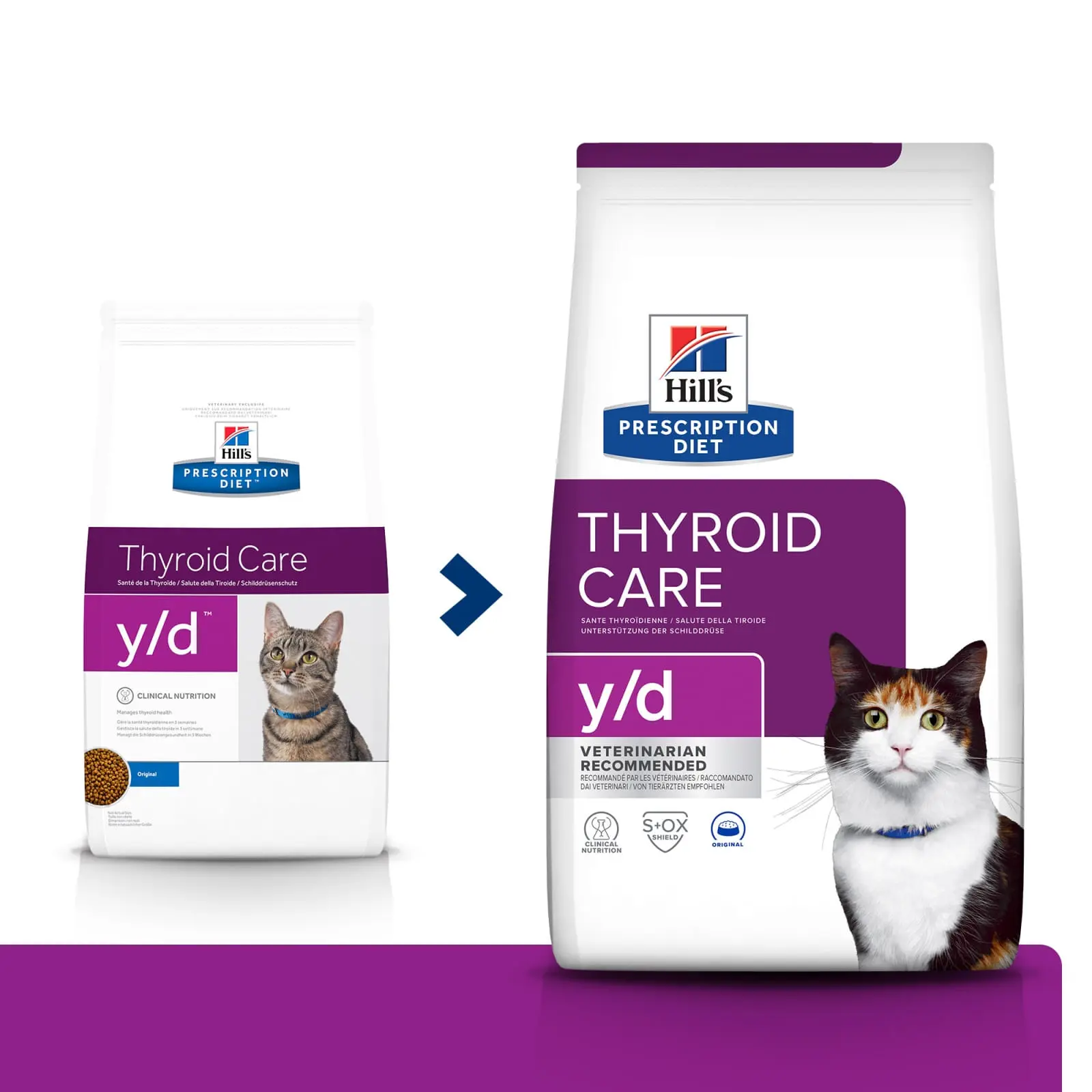 HILL'S Prescription Diet y/d Thyroid Care, dieta veterinara pisici, hrana uscata, afectiuni tiroidiene HILL'S Prescription Diet y/d Thyroid Care, dieta veterinara pisici, hrana uscata, metabolism ( obezitate si diabet), 1.5kg - Image 9