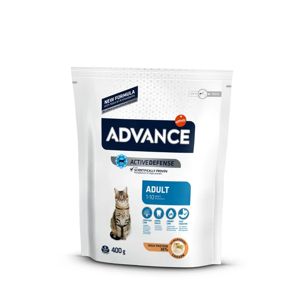 ADVANCE, Pui, hrana uscata pisici, 400g