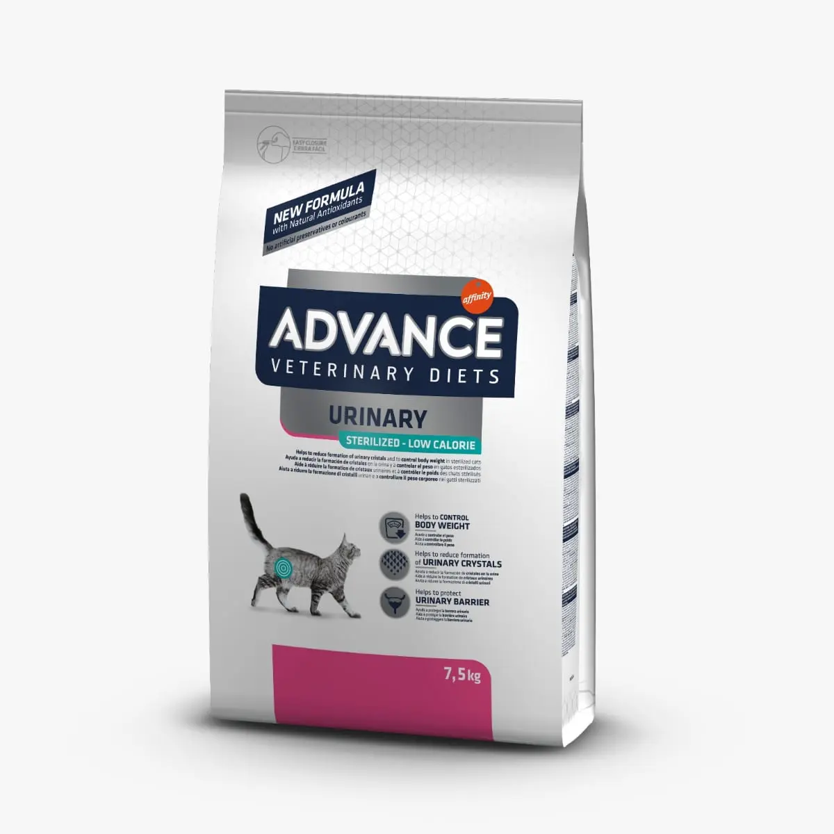 ADVANCE Veterinary Diets Cat Sterilised Urinary Low Calory, dieta veterinara, hrana uscata pisici, afectiuni urinare ADVANCE Veterinary Diets Urinary Sterilised Low Calorie, dieta veterinara pisici sterilizate, hrana uscata, sistem urinar, metabolism, 7.