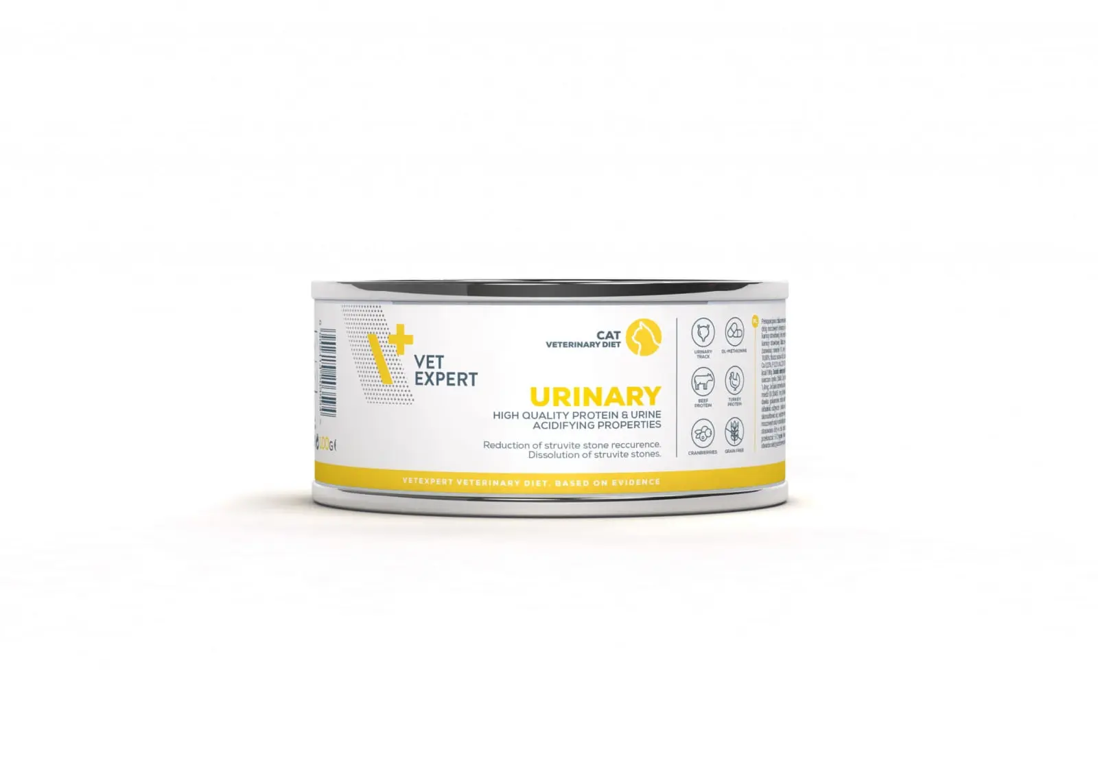 VET EXPERT Diets Urinary, Curcan si Vita, dieta veterinara, conserva hrana umeda fara cereale pisici, sistem urinar, (pate), 100g
