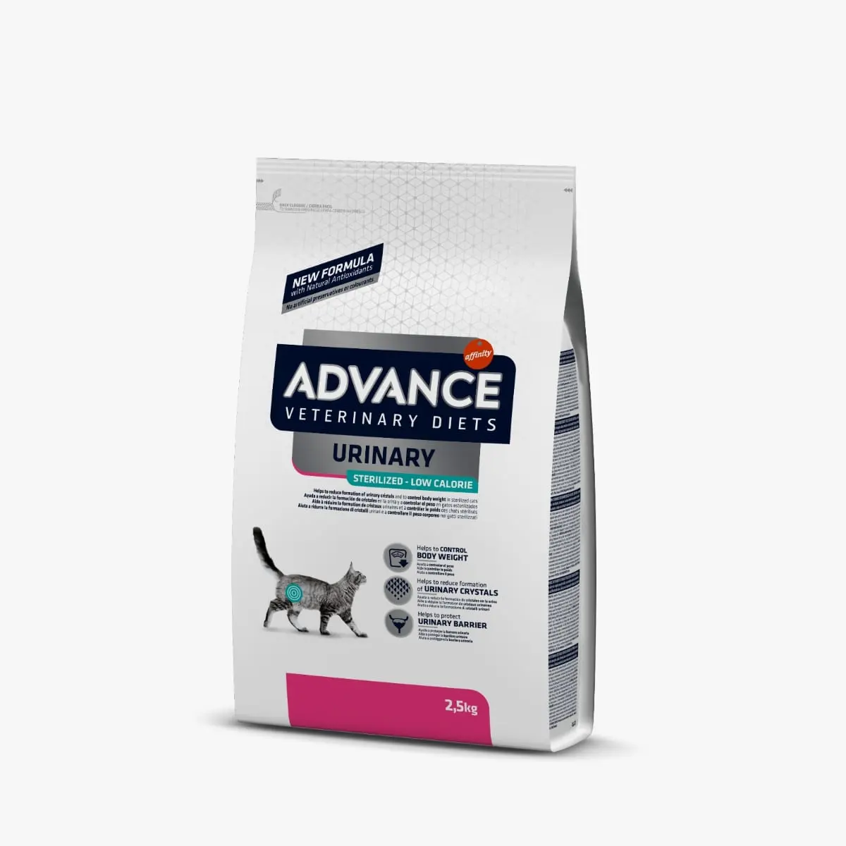 ADVANCE Veterinary Diets Cat Sterilised Urinary Low Calory, dieta veterinara, hrana uscata pisici, afectiuni urinare ADVANCE Veterinary Diets Urinary Sterilised Low Calorie, dieta veterinara pisici sterilizate, hrana uscata, sistem urinar, metabolism, 2.