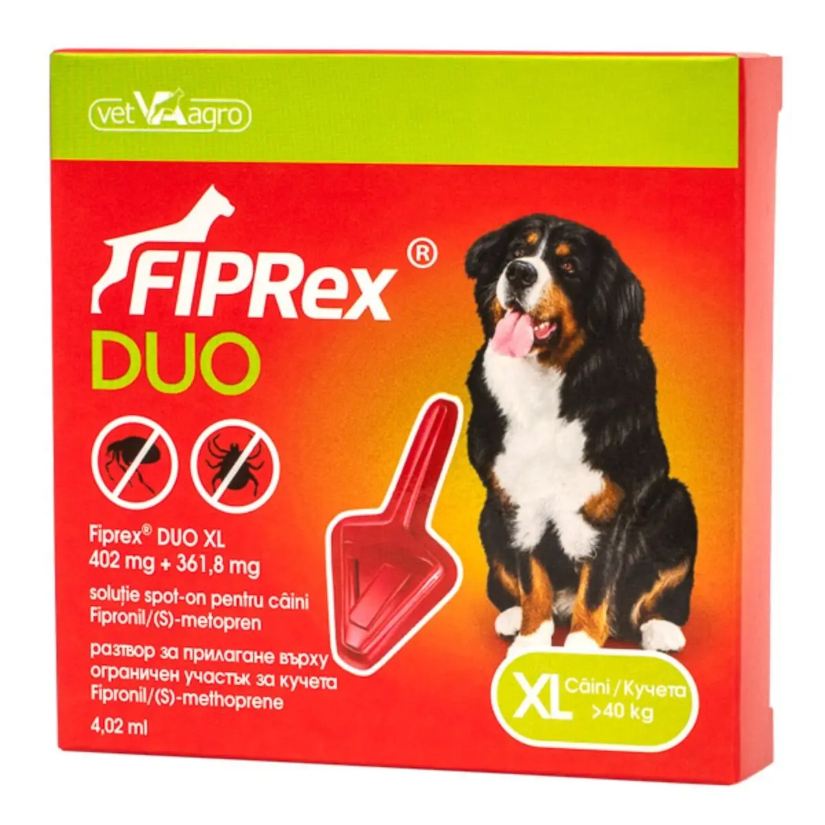 FIPREX Duo, deparazitare externa caini, pipeta repelenta, XL(40 - 60kg), 1buc