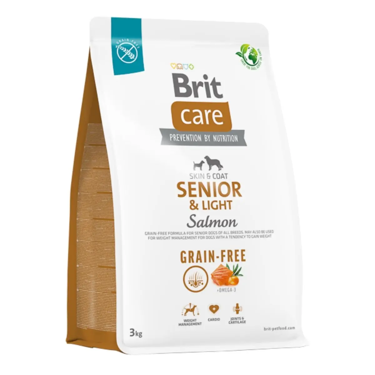 BRIT Care Senior & Light, XS-XL, Somon, hrana uscata fara cereale caini senior, obezitate, 3kg - Image 2