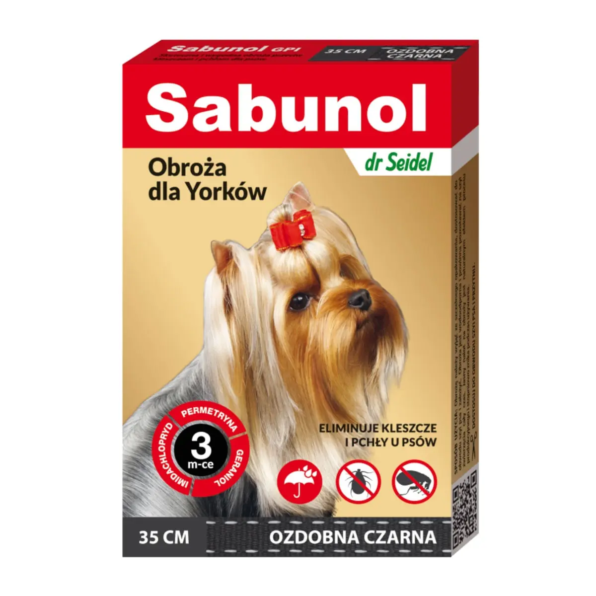 SABUNOL GPI, deparazitare externa caini, zgarda, XS-S(2 - 10kg), 35 cm, negru, 1buc - Image 3