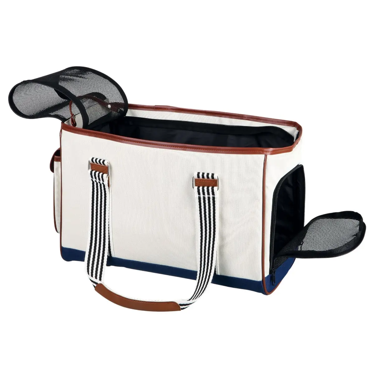 TRIXIE Elisa, geanta transport caini si pisici, XS(max. 5kg), poliester, deschidere frontala&superioara, cu buzunare, alb, 26 x 20 x 41 cm - Image 3