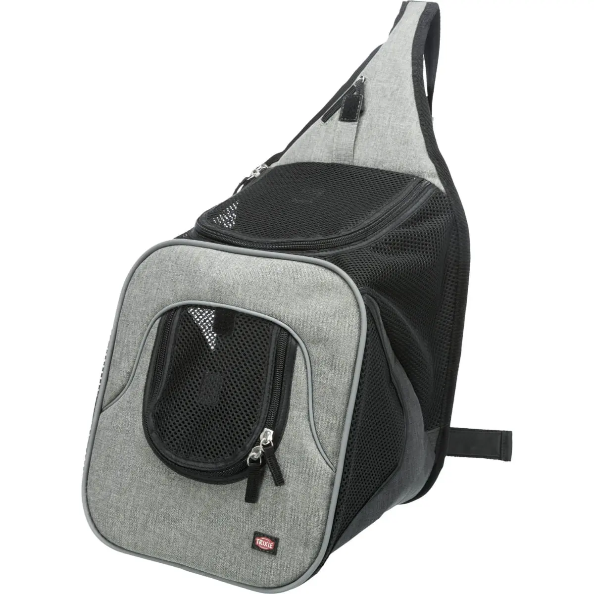 TRIXIE Savina, rucsac transport caini si pisici, XS-S(max. 10kg), poliester, deschidere frontala&superioara, negru si gri, 30 x 26 x 33 cm - Image 10