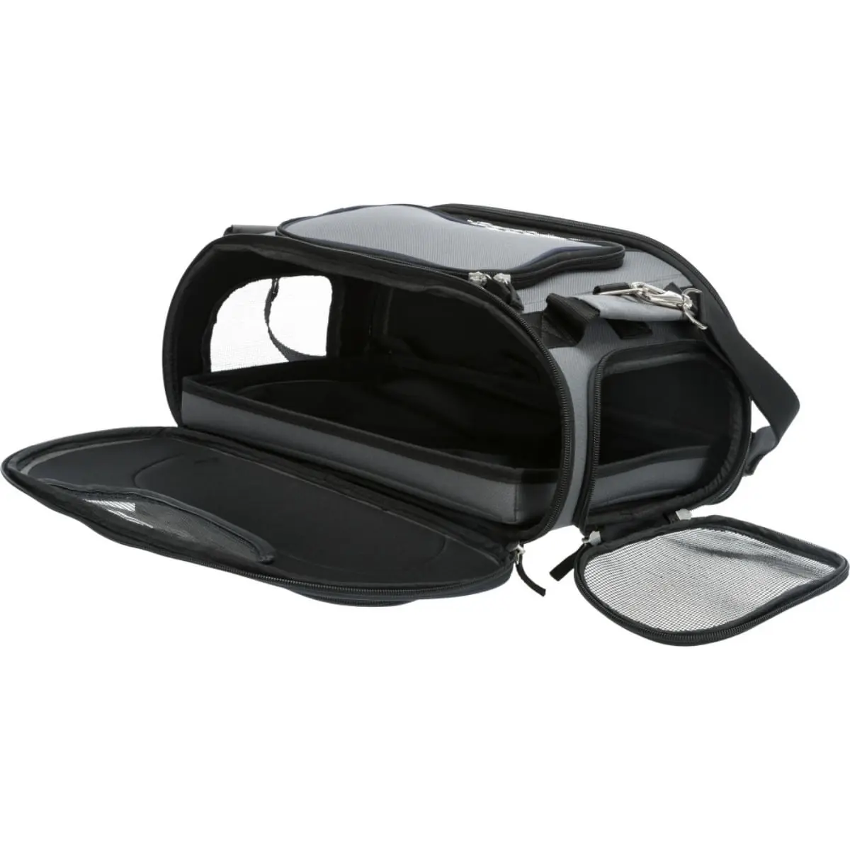 TRIXIE Wings Airline, geanta transport caini si pisici, XS-M(max. 20kg), poliester, autorizata IATA, gri, 28 x 23 x 46 cm - Image 6