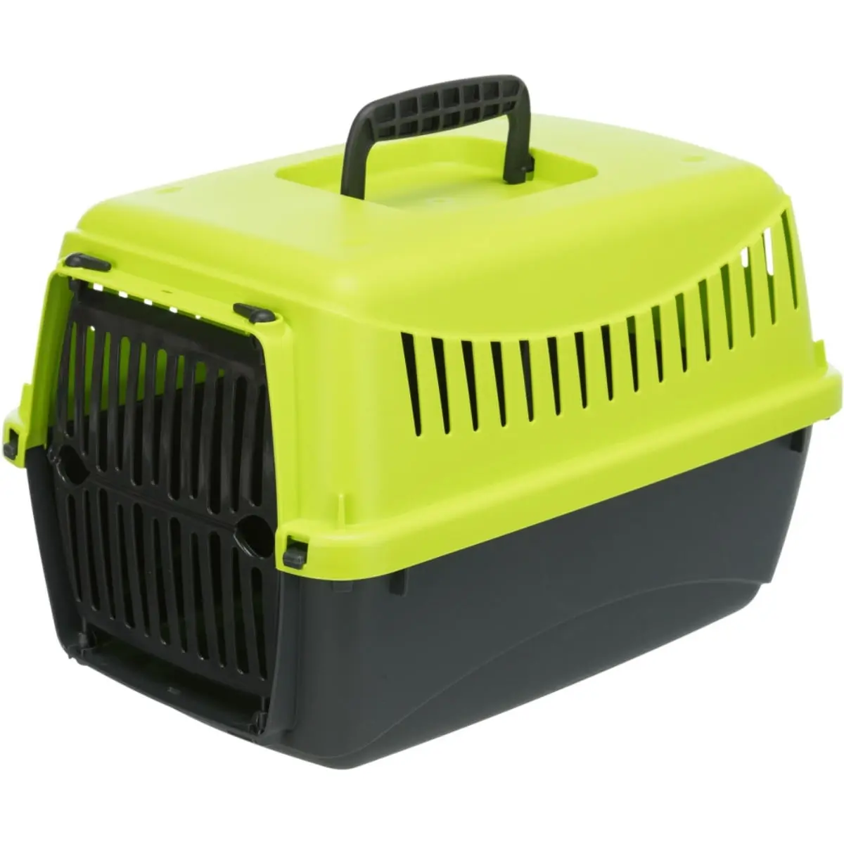 TRIXIE Capri, cusca transport caini si pisici, XS(max. 2.5kg), plastic, deschidere frontala, verde si gri, 26 x 25 x 39 cm - Image 6