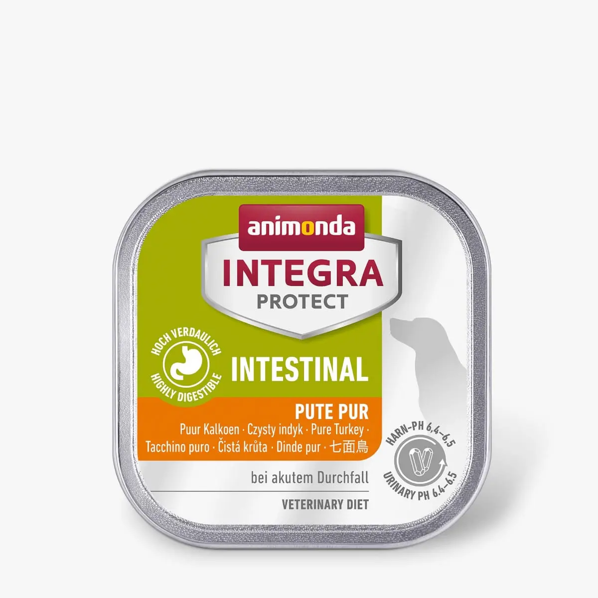 INTEGRA PROTECT Intestinal, XS-S, Curcan, dieta veterinara, tavita hrana umeda caini, sistem digestiv, (in aspic), 150g - Image 2