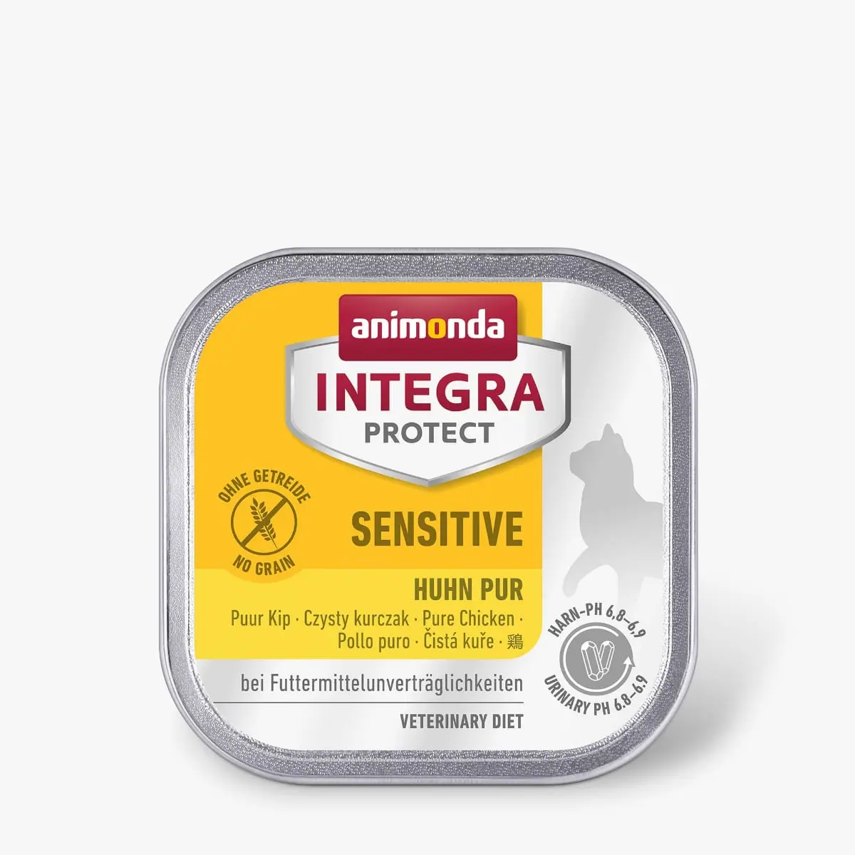 INTEGRA PROTECT Sensitive, Pui, dieta veterinara, tavita hrana umeda monoproteica fara cereale pisici, alergii, sistem digestiv, (in aspic), 100g - Image 2