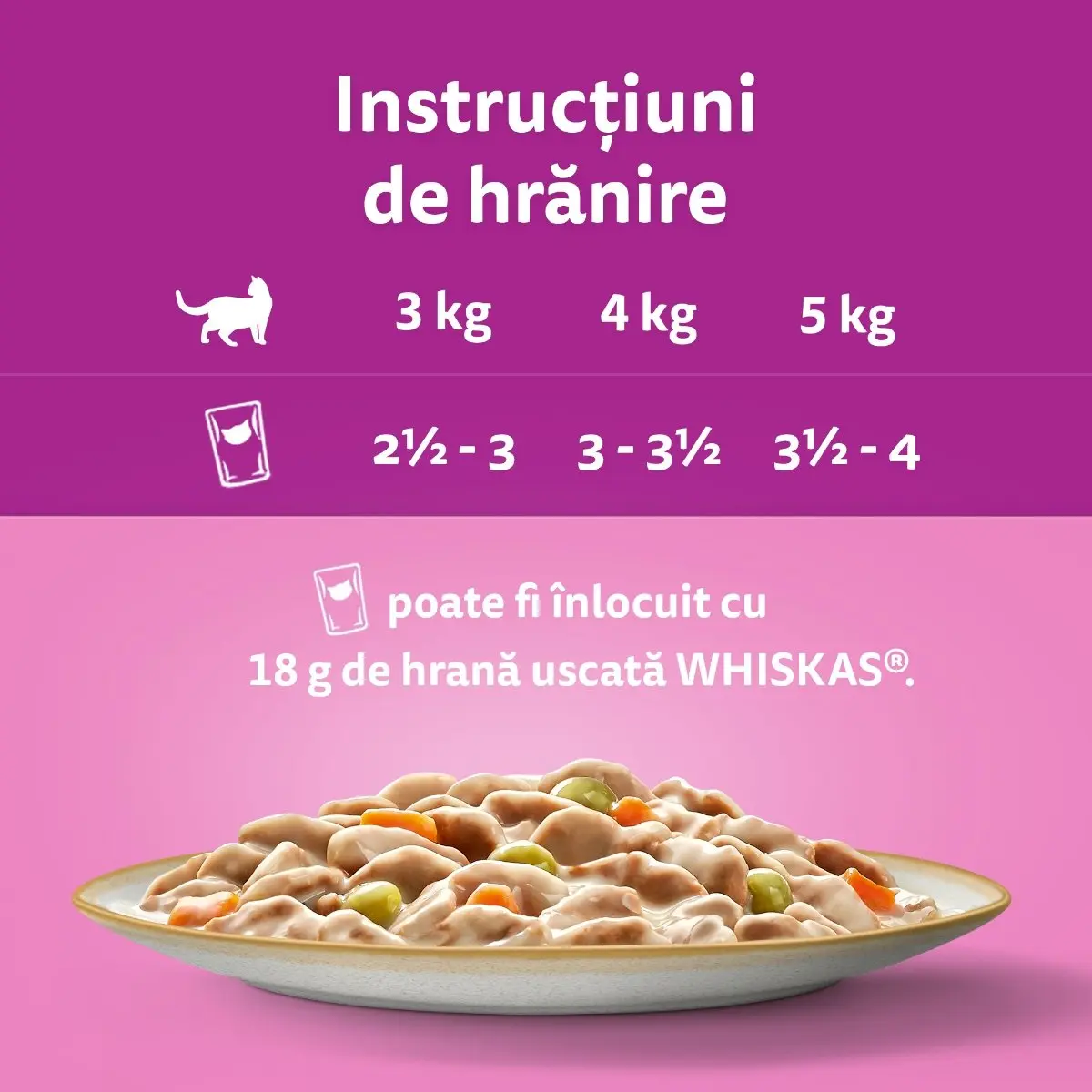 WHISKAS Tasty Mix Creamy Creations, Pui si Legume, Miel si Curcan, plic hrana umeda pisici, (in sos), multipack, 85g x 12 - Image 3