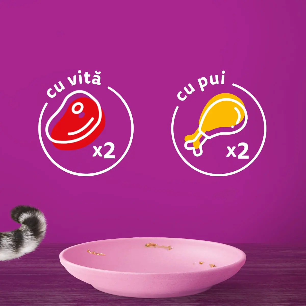 WHISKAS Junior Selectii Clasice, Vita si Pui, plic hrana umeda pisici junior, (in aspic), multipack, 85g x 4 - Image 9