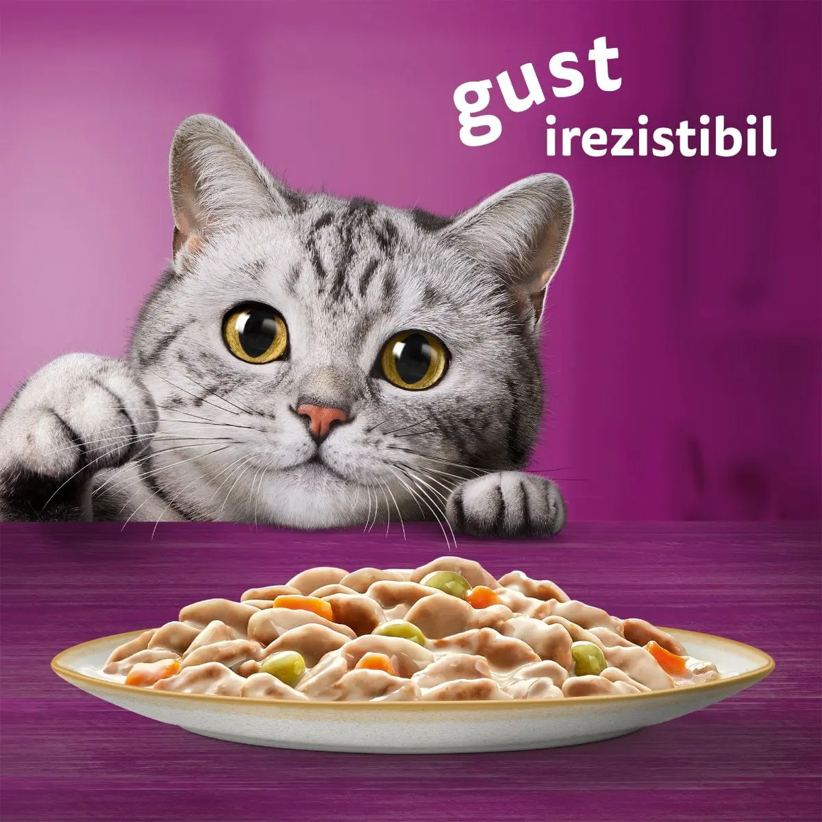 WHISKAS Tasty Mix Creamy Creations, Pui si Legume, Miel si Curcan, plic hrana umeda pisici, (in sos), multipack, 85g x 12 - Image 6