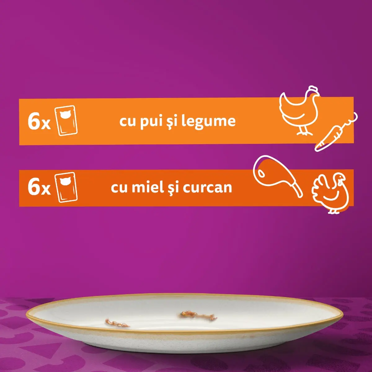 WHISKAS Tasty Mix Creamy Creations, Pui si Legume, Miel si Curcan, plic hrana umeda pisici, (in sos), multipack, 85g x 12 - Image 8