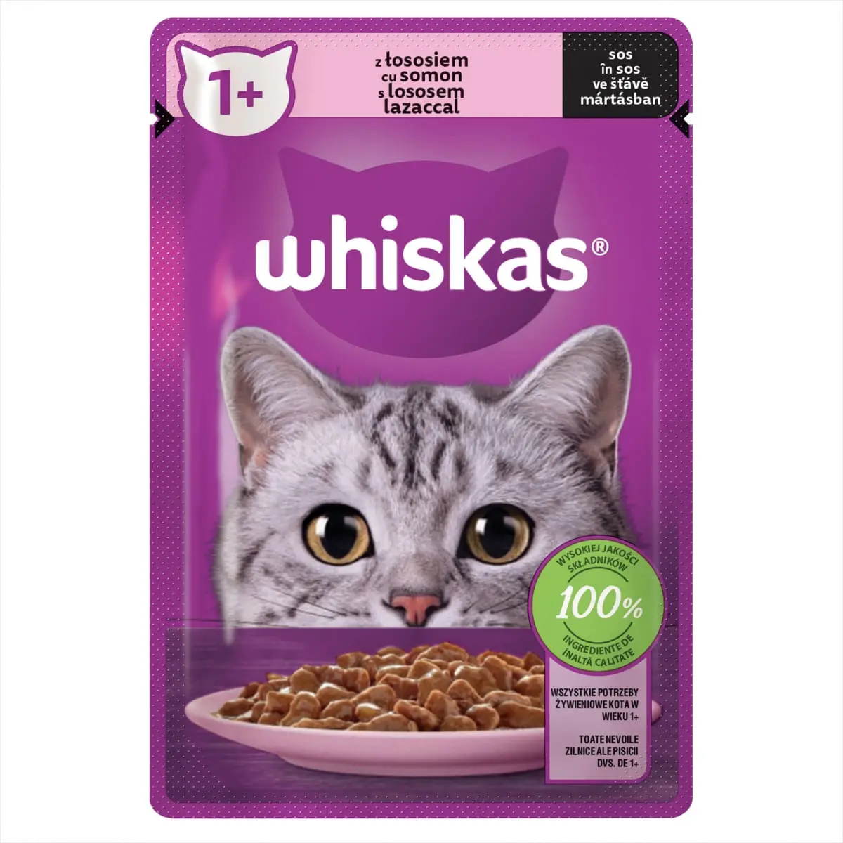 WHISKAS, Somon, plic hrana umeda pisici, (in sos), 85g - Image 6