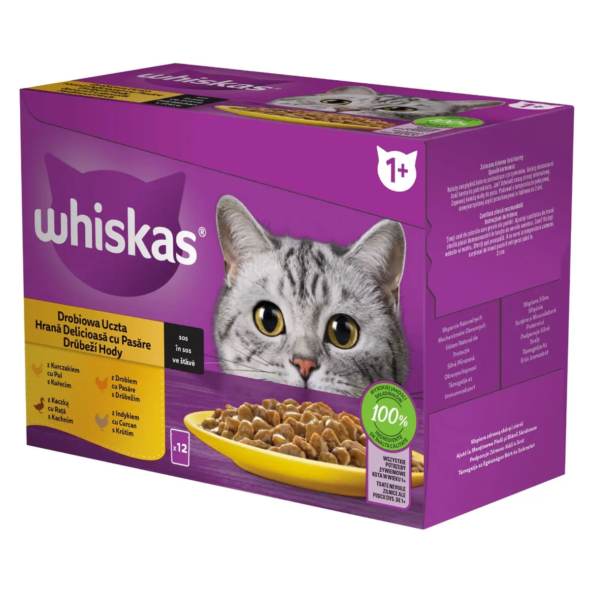 WHISKAS Selectii, Pasare, plic hrana umeda pisici, (in sos), multipack, 85g x 12 - Image 12