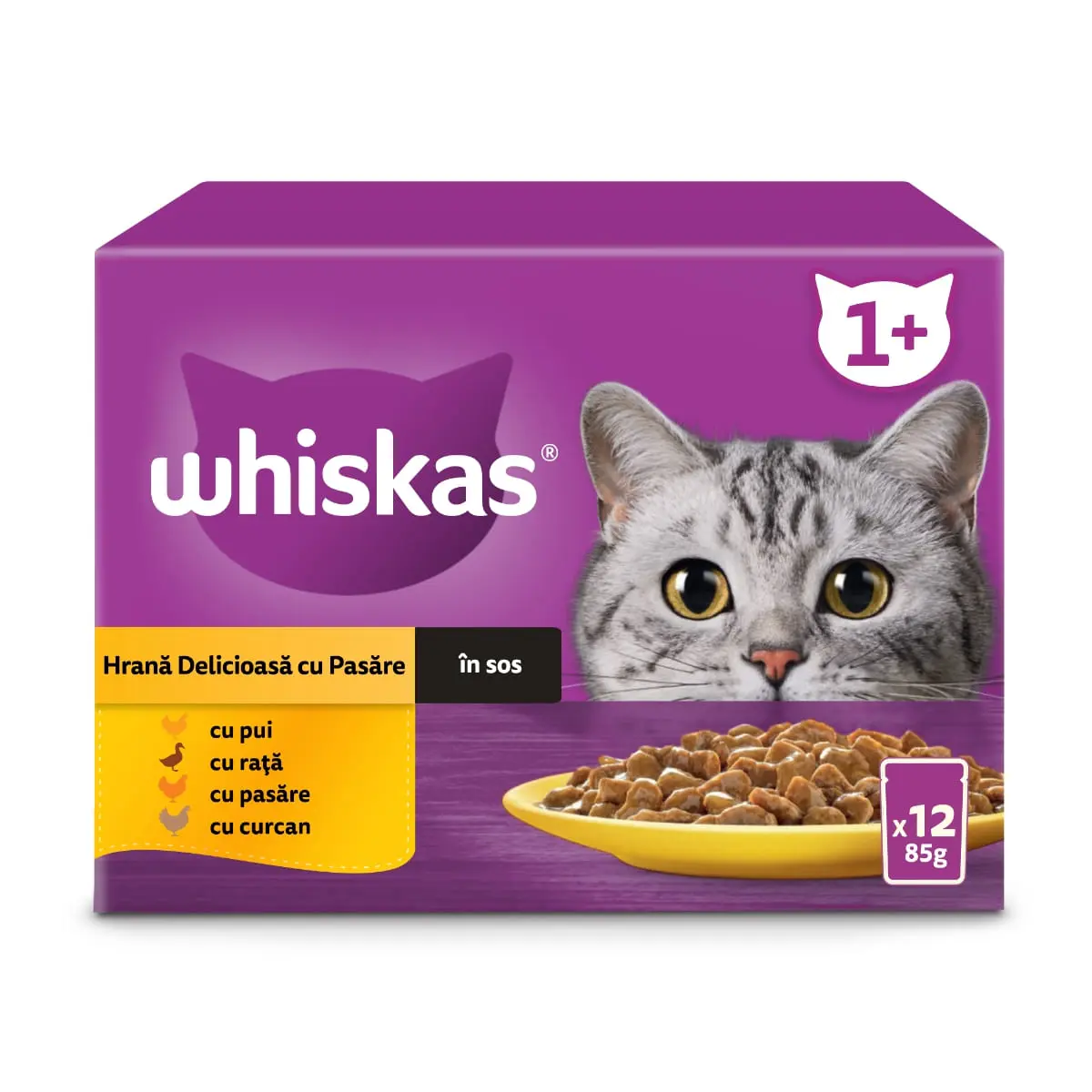WHISKAS Selectii, Pasare, plic hrana umeda pisici, (in sos), multipack, 85g x 12 - Image 19