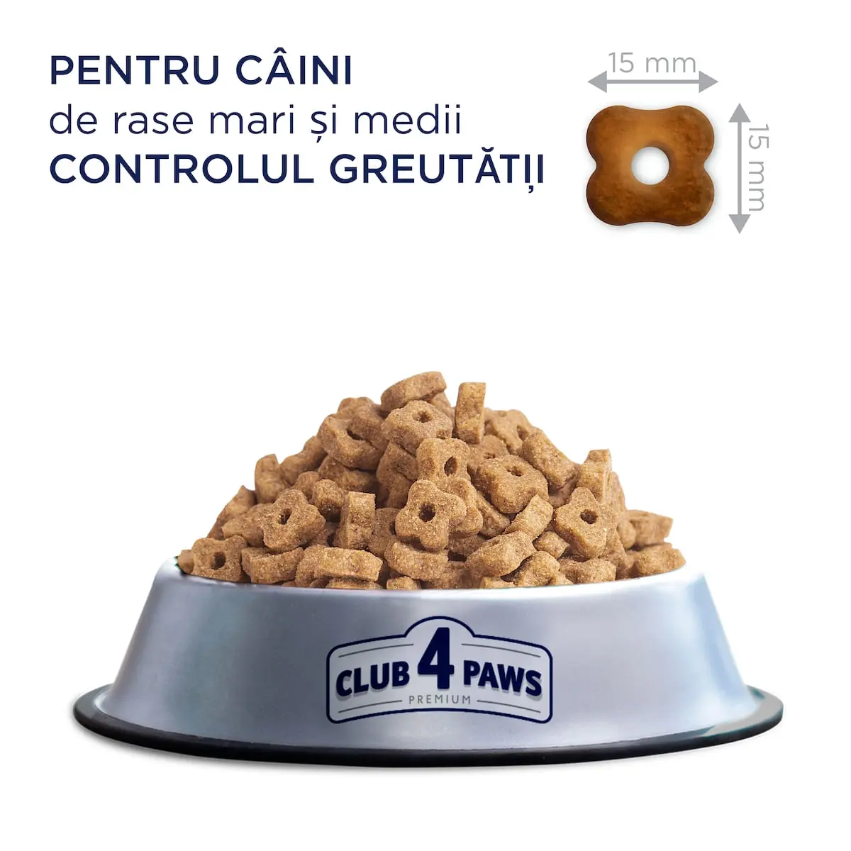 CLUB 4 PAWS Adult Light, M-XL, Curcan, hrana uscata caini, obezitate, 5kg - Image 5