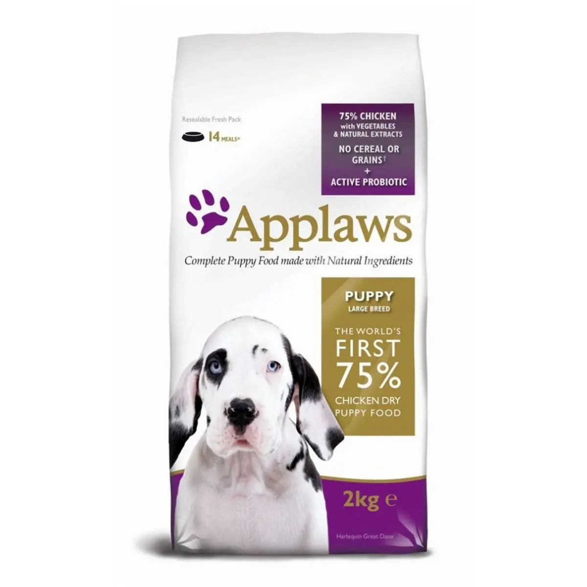 APPLAWS, L-XL, Pui si Legume, hrana uscata fara cereale caini junior, 7.5kg