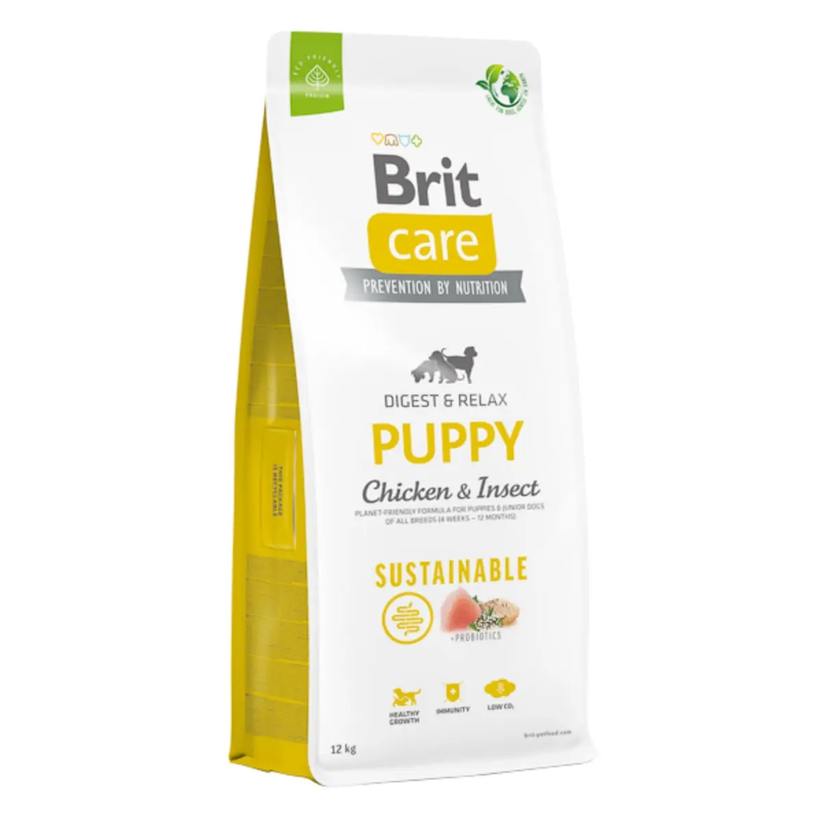 BRIT Care Sustainable, Digest & Relax, XS-XL, Pui si Insecte, hrana uscata caini junior, sistem digestiv BRIT Care Sustainable Puppy, XS-XL, Pui si Insecte, hrana uscata caini junior, sistem digestiv, 12kg - Image 2