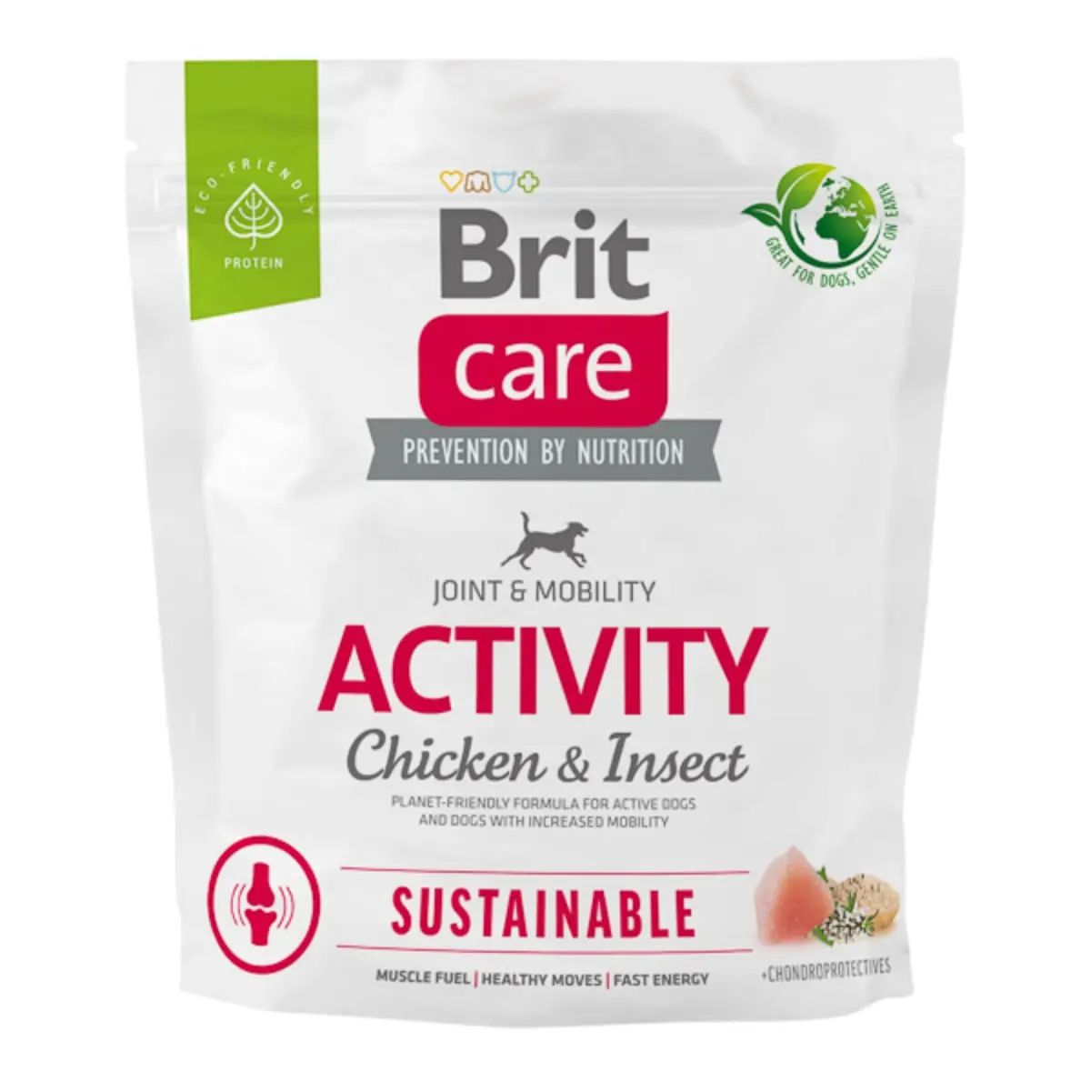 BRIT Care Sustainable Activity, XS-XL, Pui si Insecte, hrana uscata caini, activitate intensa, sistem articular, 1kg - Image 2