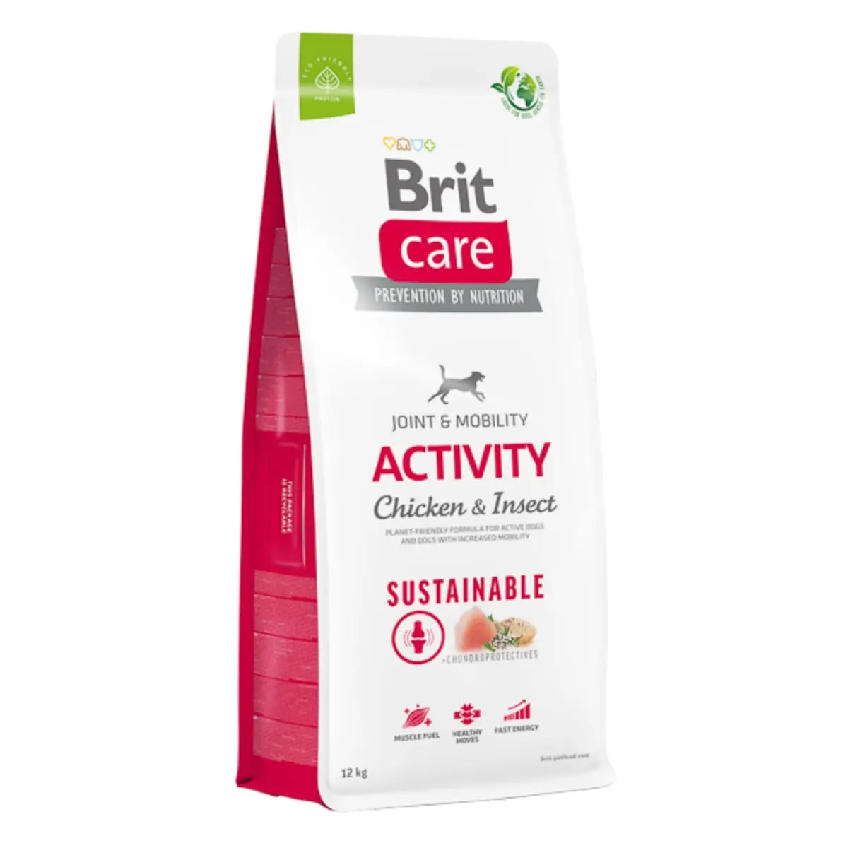 BRIT Care Sustainable Activity, XS-XL, Pui si Insecte, hrana uscata caini, activitate intensa, sistem articular, 12kg