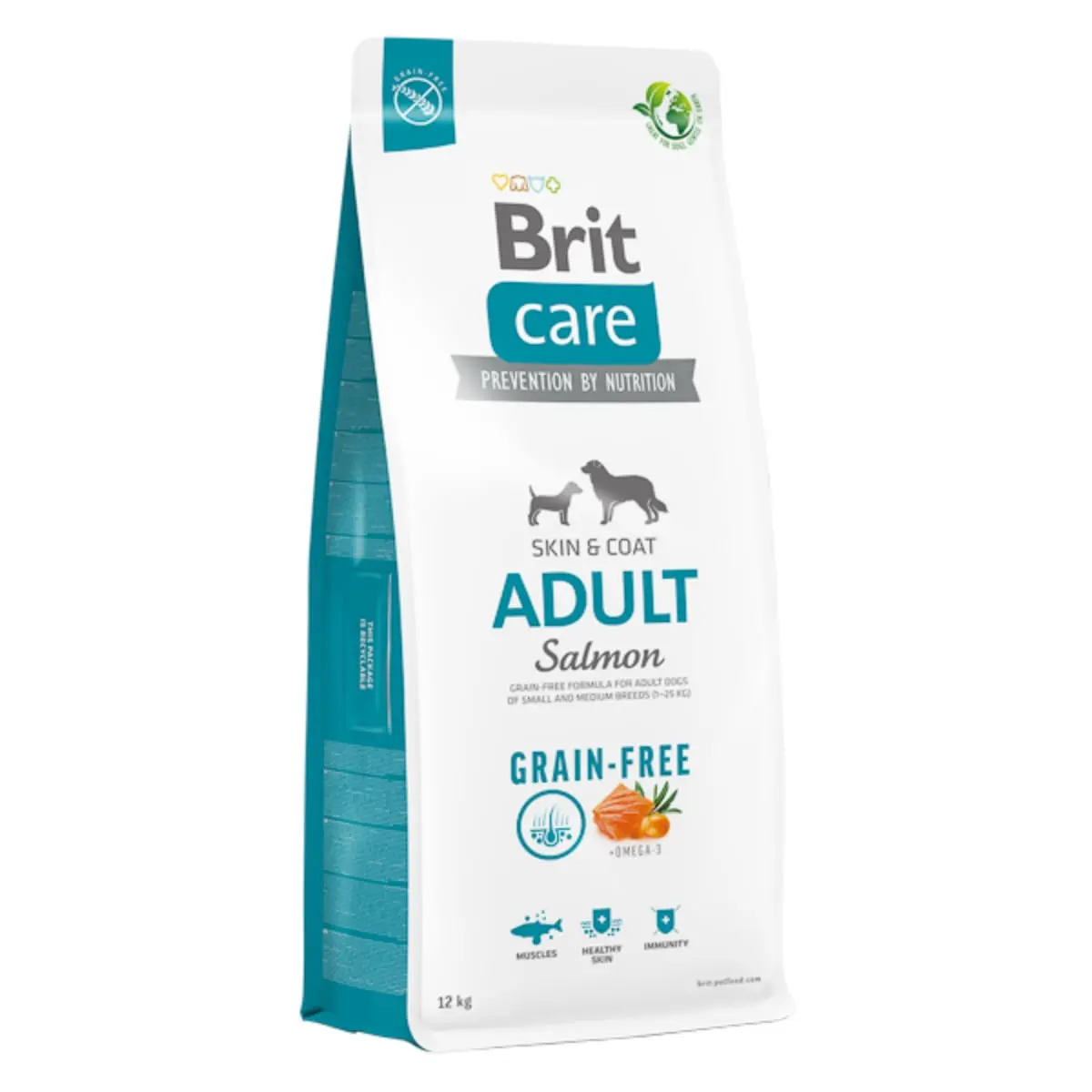 BRIT Care, XS-M, Somon, hrana uscata fara cereale caini, piele & blana BRIT Care Grain-Free Adult, XS-M, Somon, hrana uscata fara cereale caini, piele & blana, 12kg - Image 2