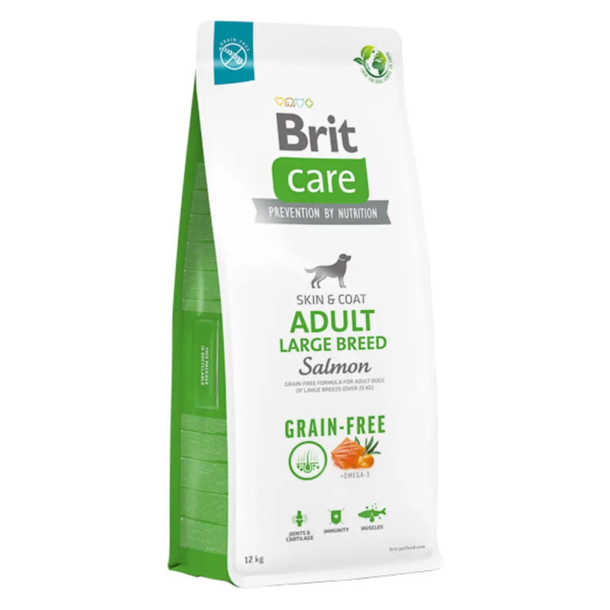 BRIT Care, L-XL, Somon, hrana uscata fara cereale caini, piele & blana BRIT Care Grain-Free Adult Large Breed, L-XL, Somon, hrana uscata fara cereale caini, piele & blana, 12kg