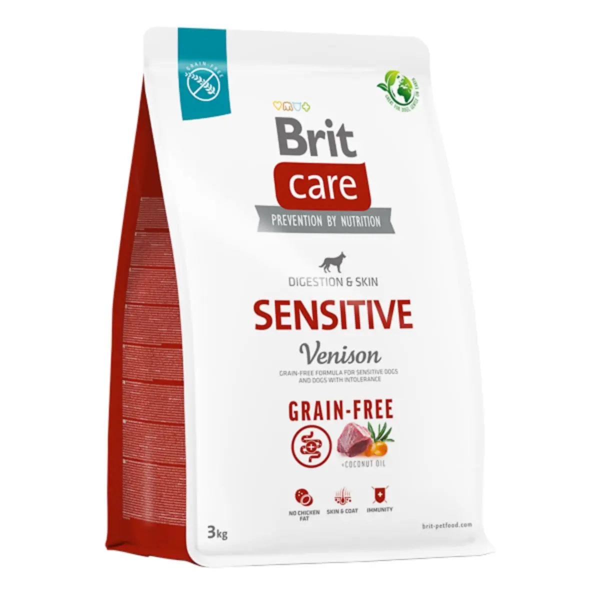 BRIT Care Sensitive, XS-XL, Vanat, hrana uscata fara cereale caini, sistem digestiv, 3kg - Image 2