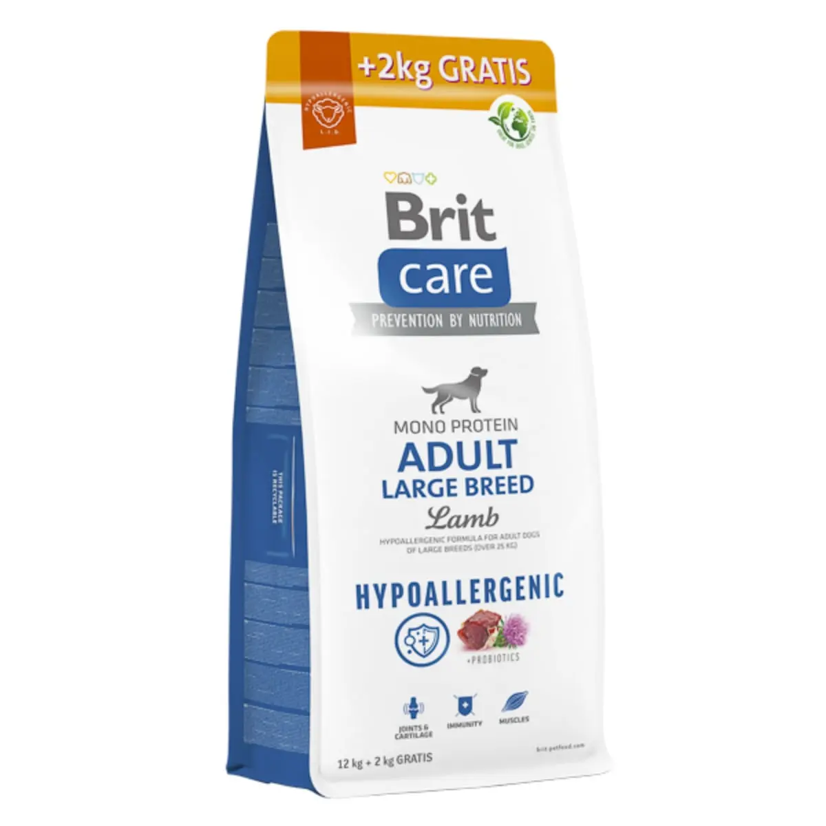 BRIT Care Hypoallergenic, L-XL, Miel, hrana uscata monoproteica caini, sistem imunitar & alergii BRIT Care Hypoallergenic Adult Large Breed, L-XL, Miel hrana uscata monoproteica caini, sistem imunitar & alergii, 12kg + 2kg GRATUIT