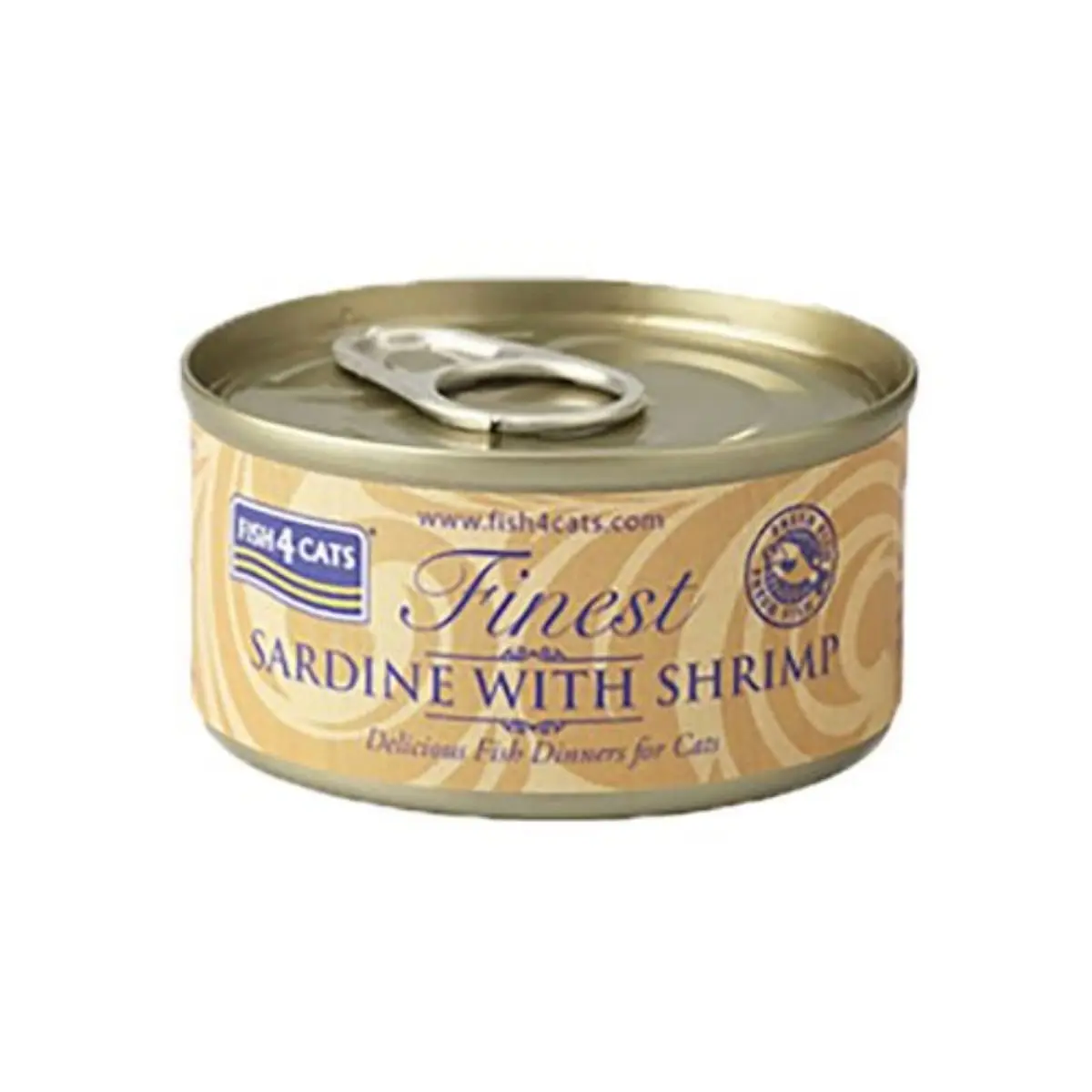 FISH4CATS Finest, Sardine si Creveti, conserva hrana umeda pisici, (in supa), 70g - Image 3