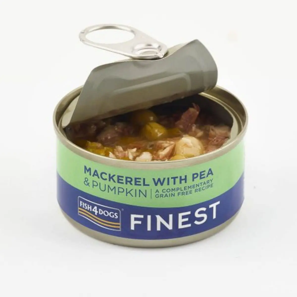 FISH4DOGS Finest, XS-XL, Macrou si dovleac, conserva hrana umeda fara cereale caini, (in suc propriu), 85g - Image 2