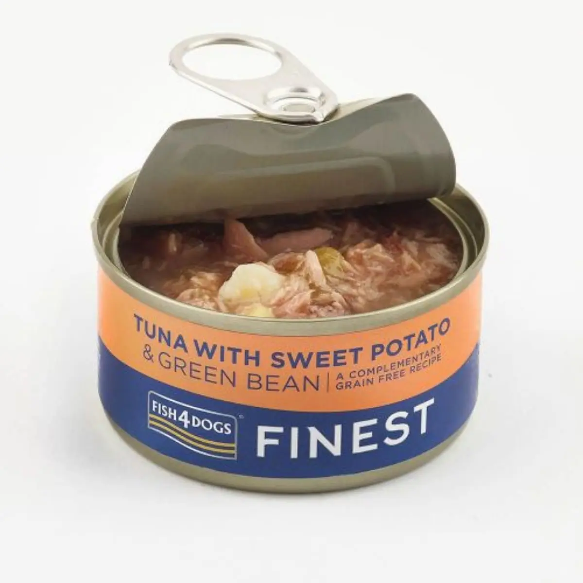 FISH4DOGS Finest, XS-XL, Ton si Cartof Dulce, conserva hrana umeda fara cereale caini, (in suc propriu), 85g - Image 4