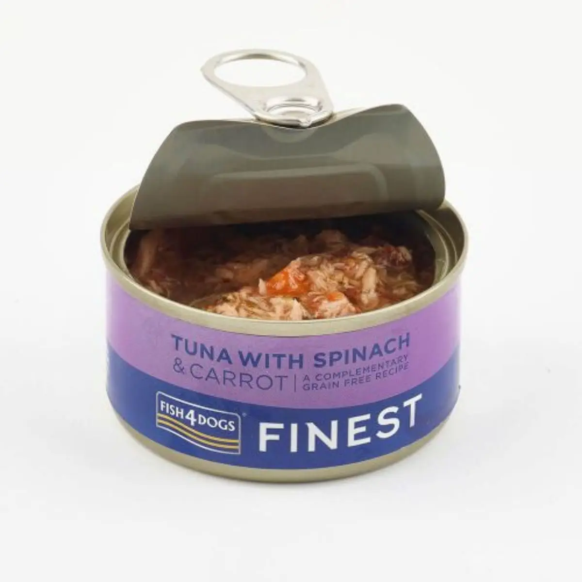 FISH4DOGS Finest, XS-XL, Ton si Morcov, conserva hrana umeda fara cereale caini, (in suc propriu), 85g - Image 4