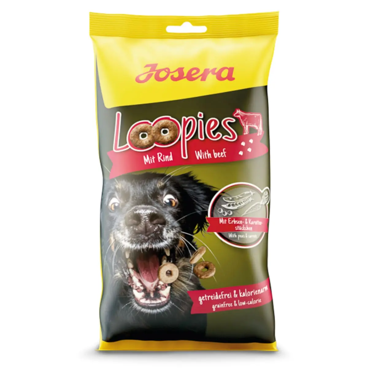 JOSERA Loopies, XS-XL, Vita, punguta recompense fara cereale caini, 150g - Image 2