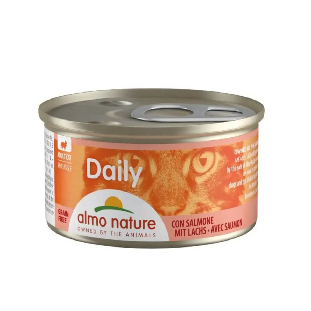 ALMO NATURE Daily Cat, Somon, conserva hrana umeda fara cereale pisici, (pate), 85g - Image 2