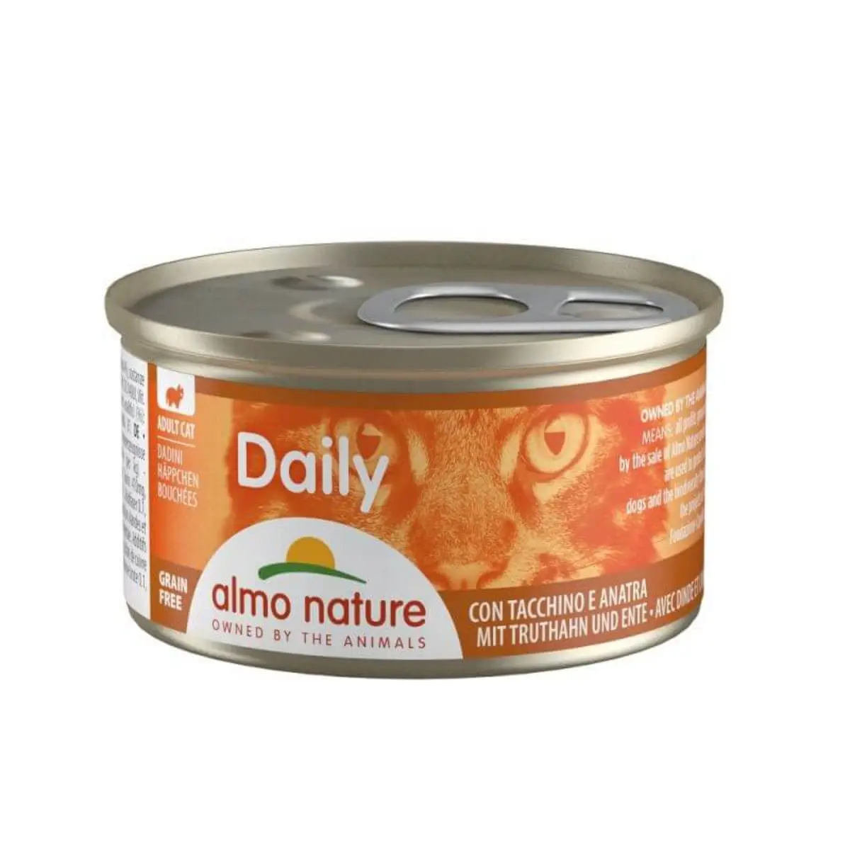 ALMO NATURE Daily Cat, Curcan si Rata, conserva hrana umeda pisici, (in suc propriu), 85g - Image 2