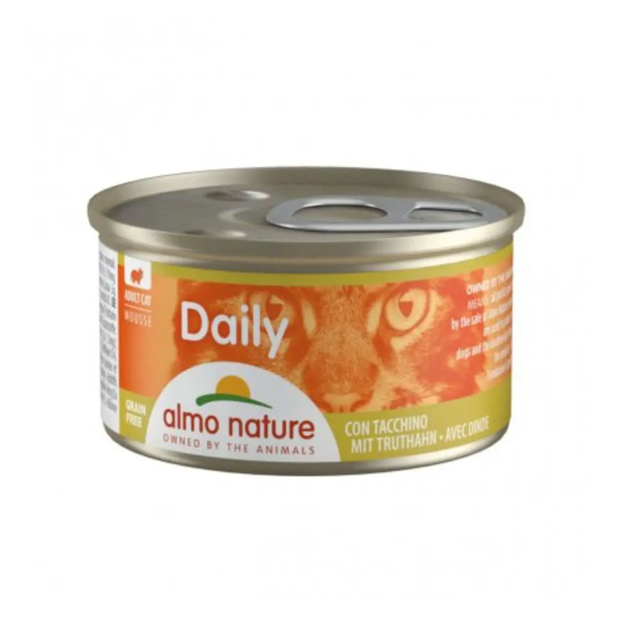 ALMO NATURE Daily Cat, Curcan, conserva hrana umeda fara cereale pisici, (pate), 85g