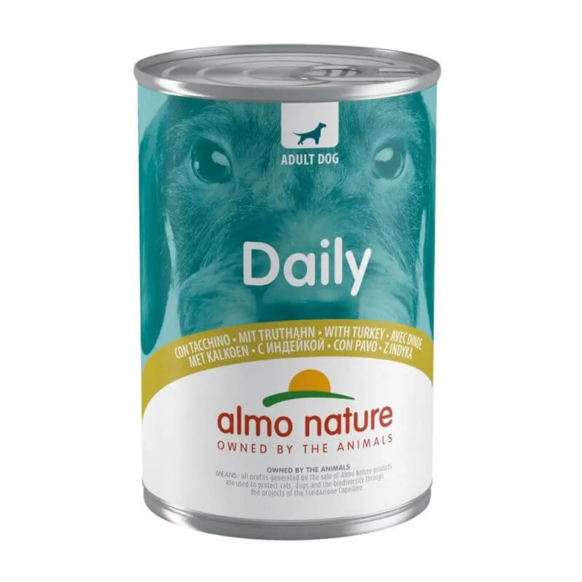 ALMO NATURE Daily Dog, XS-XL, Curcan, conserva hrana umeda fara cereale caini, (pate), 400g