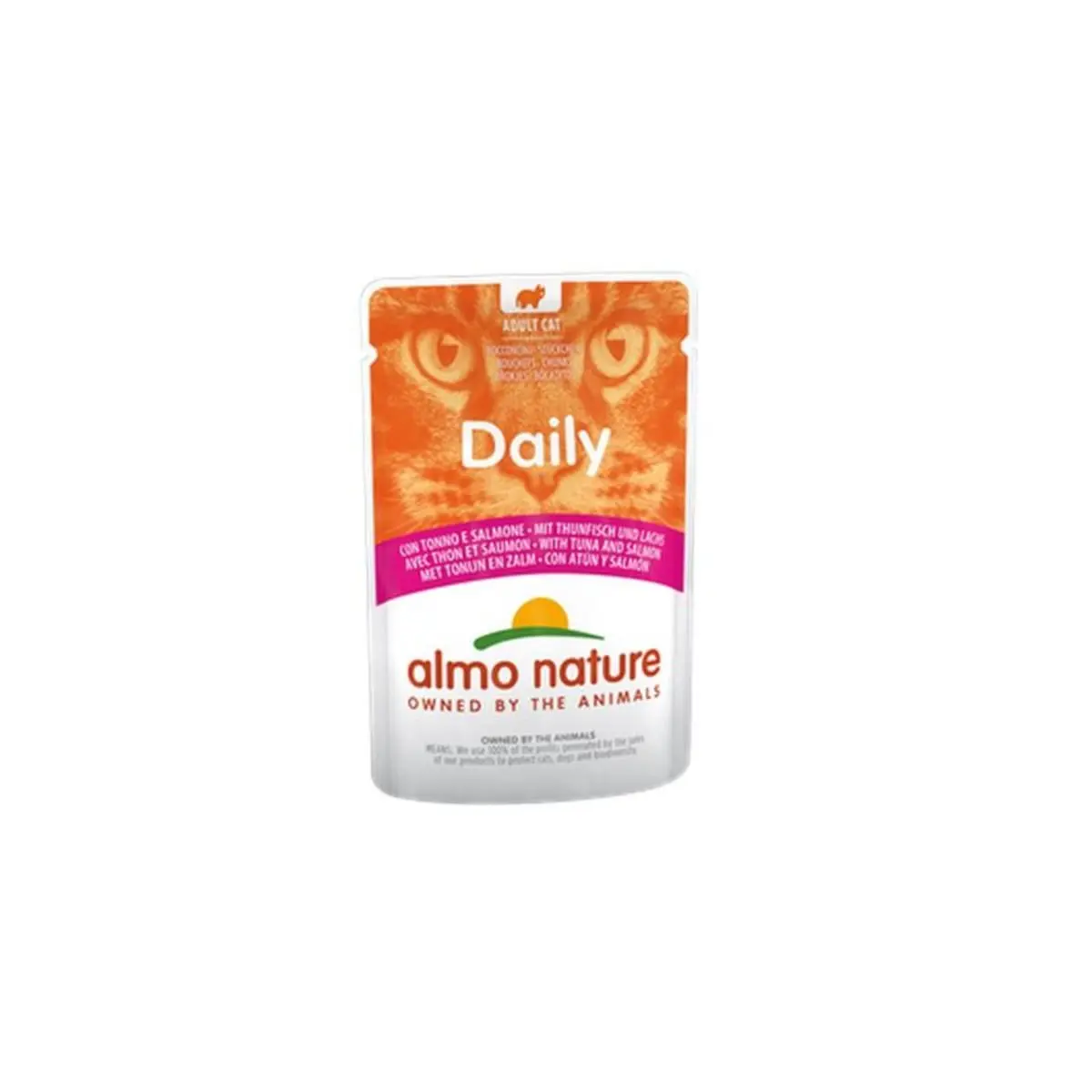 ALMO NATURE Daily Cat, Ton si Somon, plic hrana umeda pisici, (in sos), 70g - Image 2