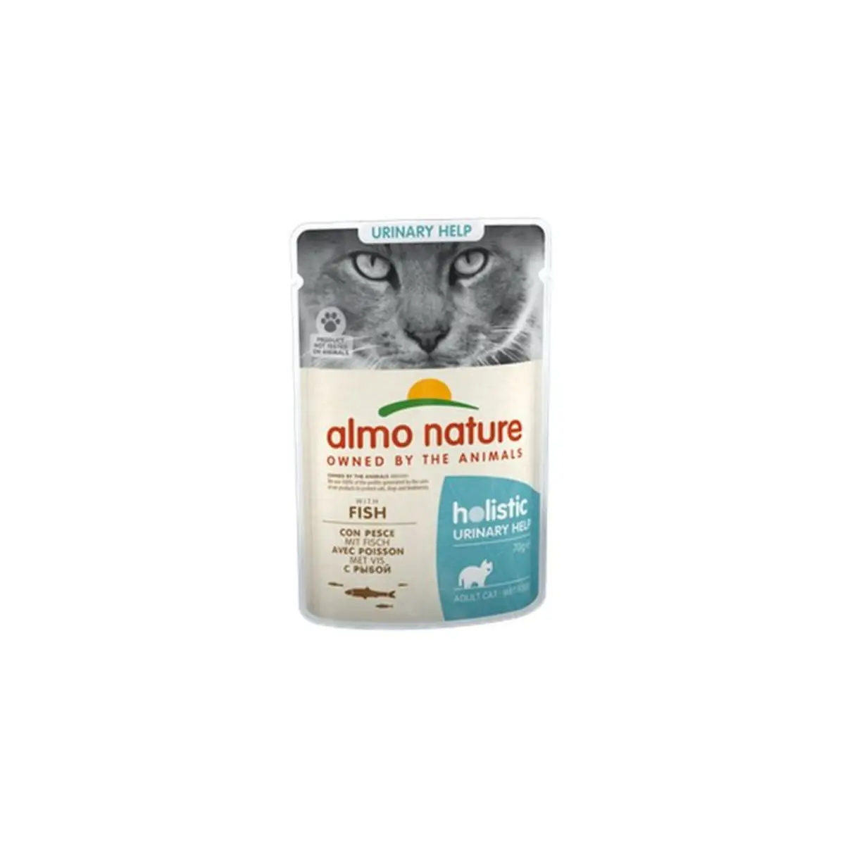ALMO NATURE Holistic Urinary Help, Peste, plic hrana umeda fara cereale pisici, sistem urinar, (in supa), 70g - Image 2