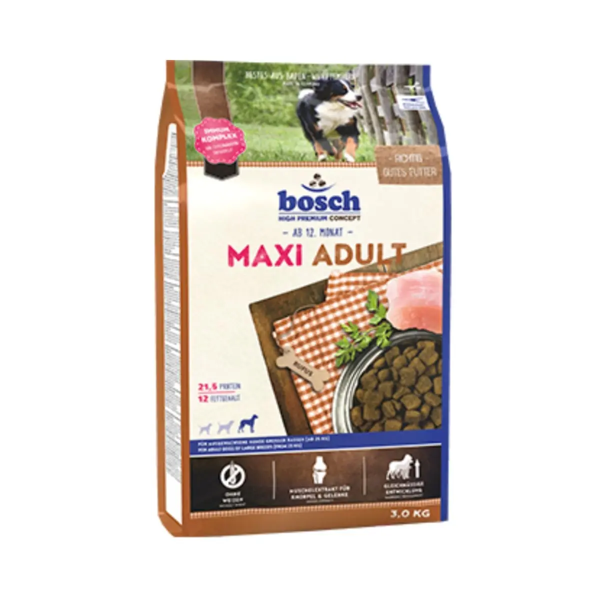 BOSCH Adult Maxi, Pui, hrana uscata caini, 3kg