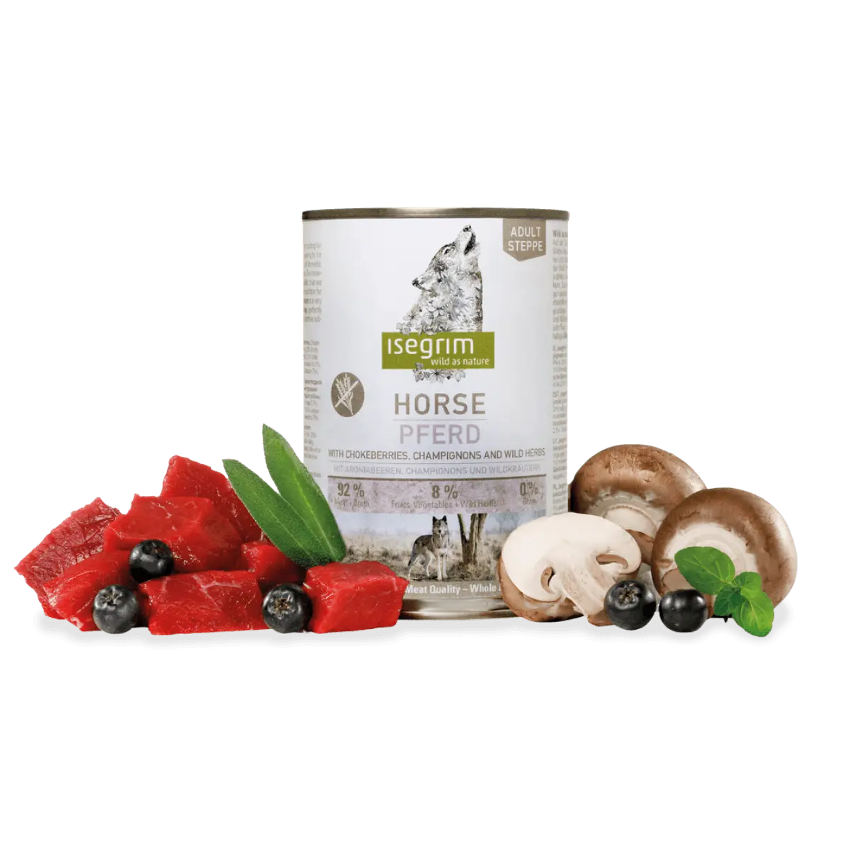 ISEGRIM, XS-XL, Cal, conserva hrana umeda monoproteica fara cereale caini, (in sos), 800g