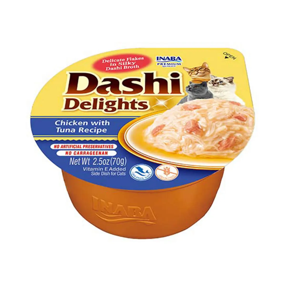 INABA Ciao Dashi, Pui si Ton, bol hrana umeda fara cereale pisici, (in sos), 70g