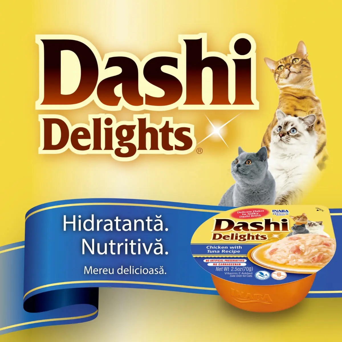 INABA Ciao Dashi, Pui, Ton si Scoici, bol hrana umeda fara cereale pisici, (in sos), 70g - Image 4