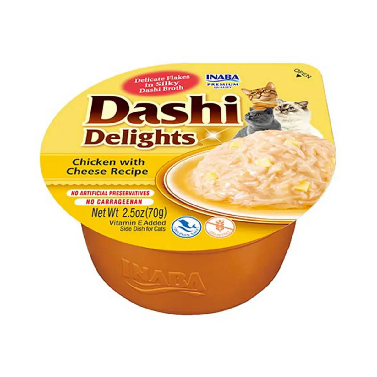 INABA Ciao Dashi, Pui si Branza, bol hrana umeda fara cereale pisici, (in sos), 70g - Image 2