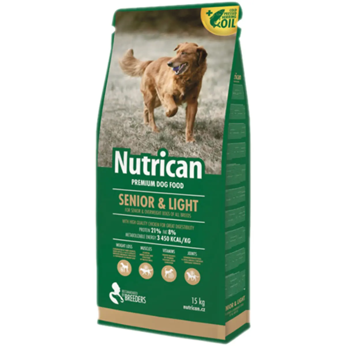NUTRICAN Senior & Light, XS-XL, Pui, hrana uscata caini senior, obezitate, 15kg
