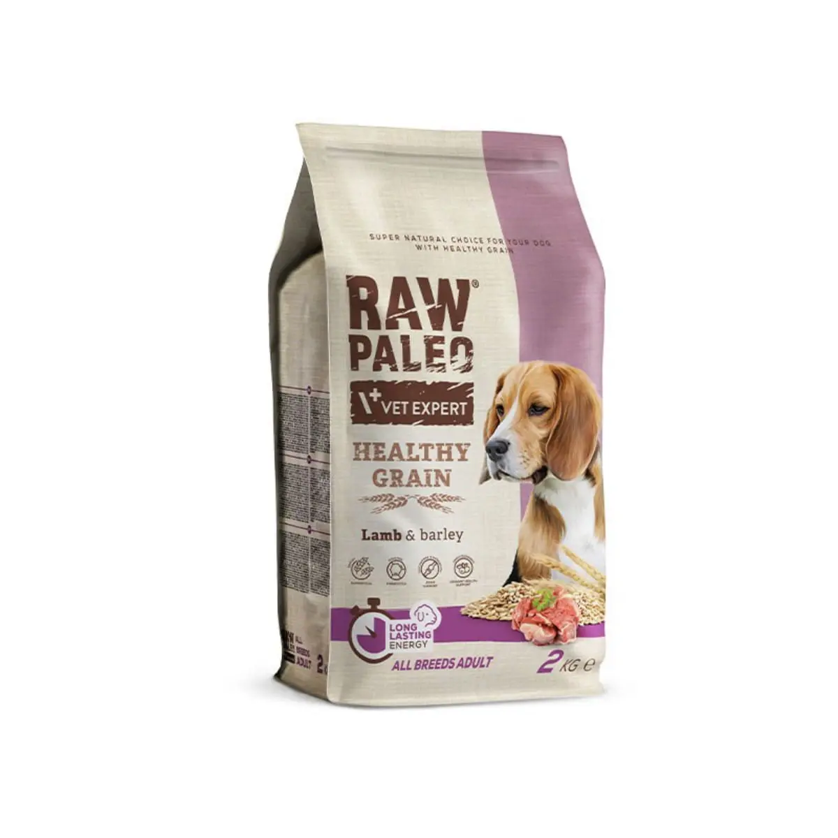 RAW PALEO Healthy Grain, XS-XL, Miel, hrana uscata caini, 2kg - Image 2