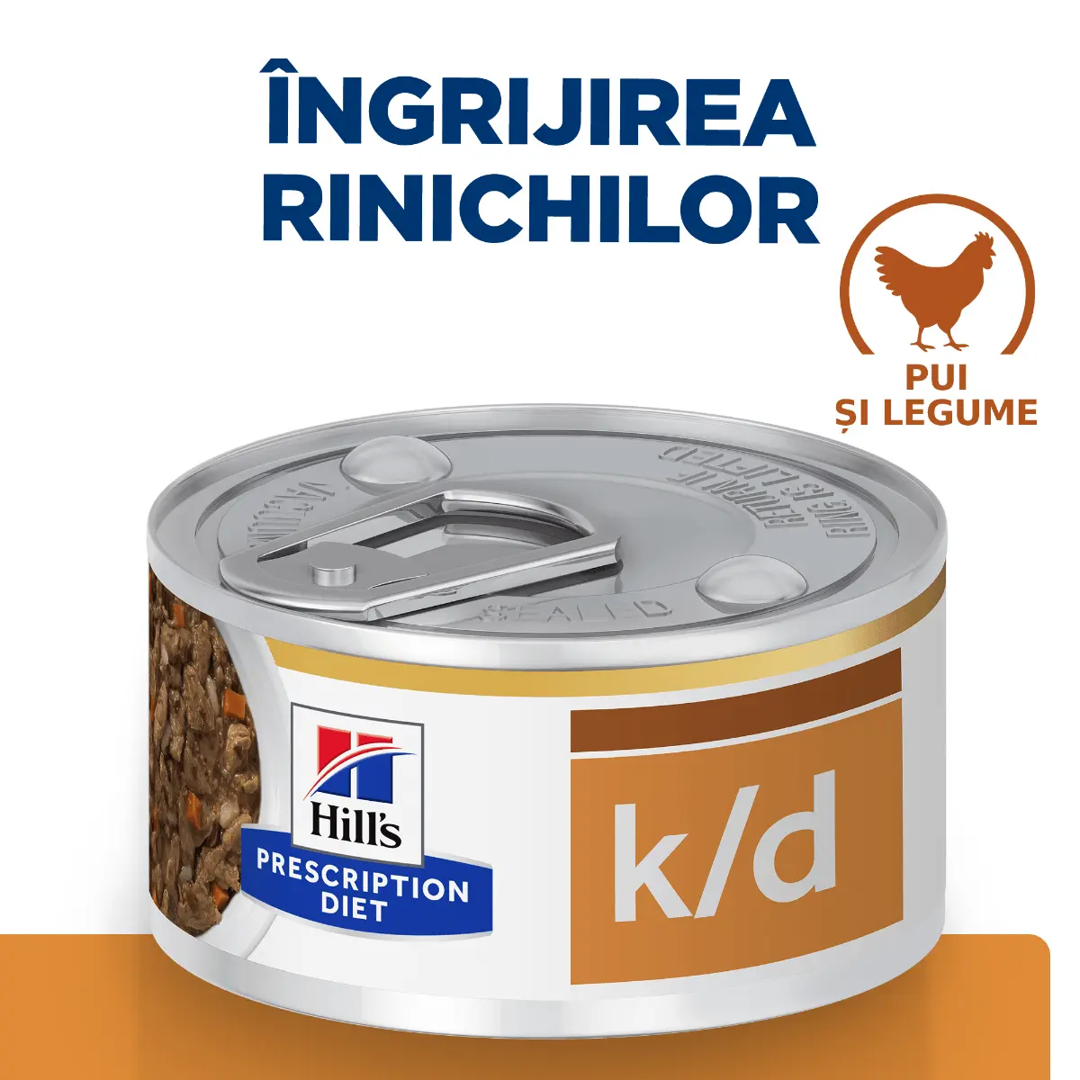 HILL'S Prescription Diet k/d Kidney Care, Pui cu Legume, dieta veterinara pisici, conserva hrana umeda, afectiuni renale, 82g - Image 6