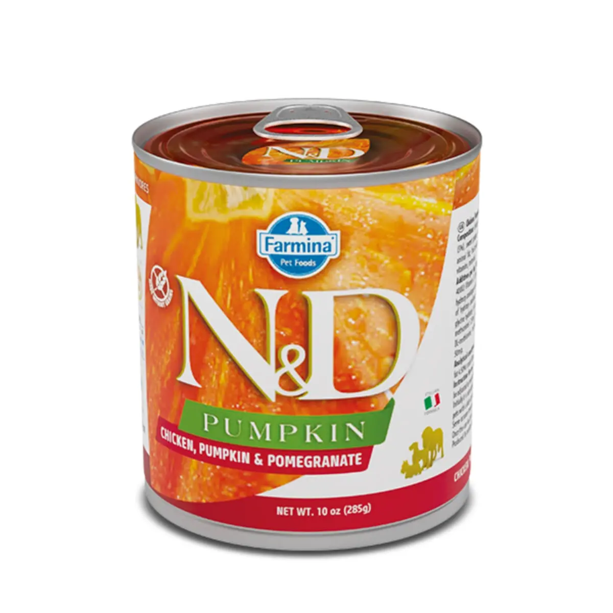 N&D Pumpkin, XS-XL, Pui si dovleac, conserva hrana umeda fara cereale caini, (in sos), 285g